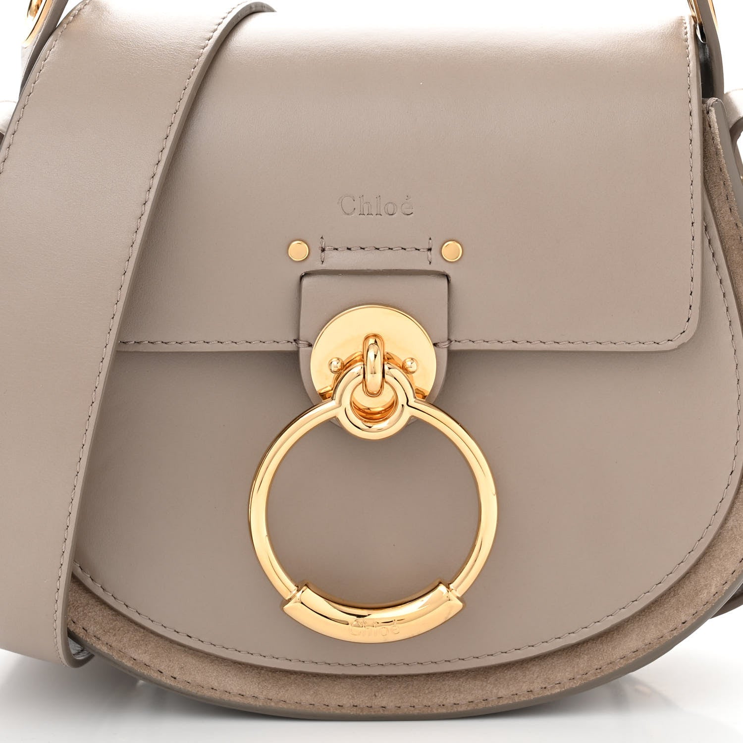 Chloe Calfskin Small Tess Bag Motty Grey 7 of 9