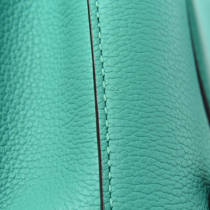 MCM Grained Calfskin Medium Milla Convertible Backpack Oasis Green 9 of 11