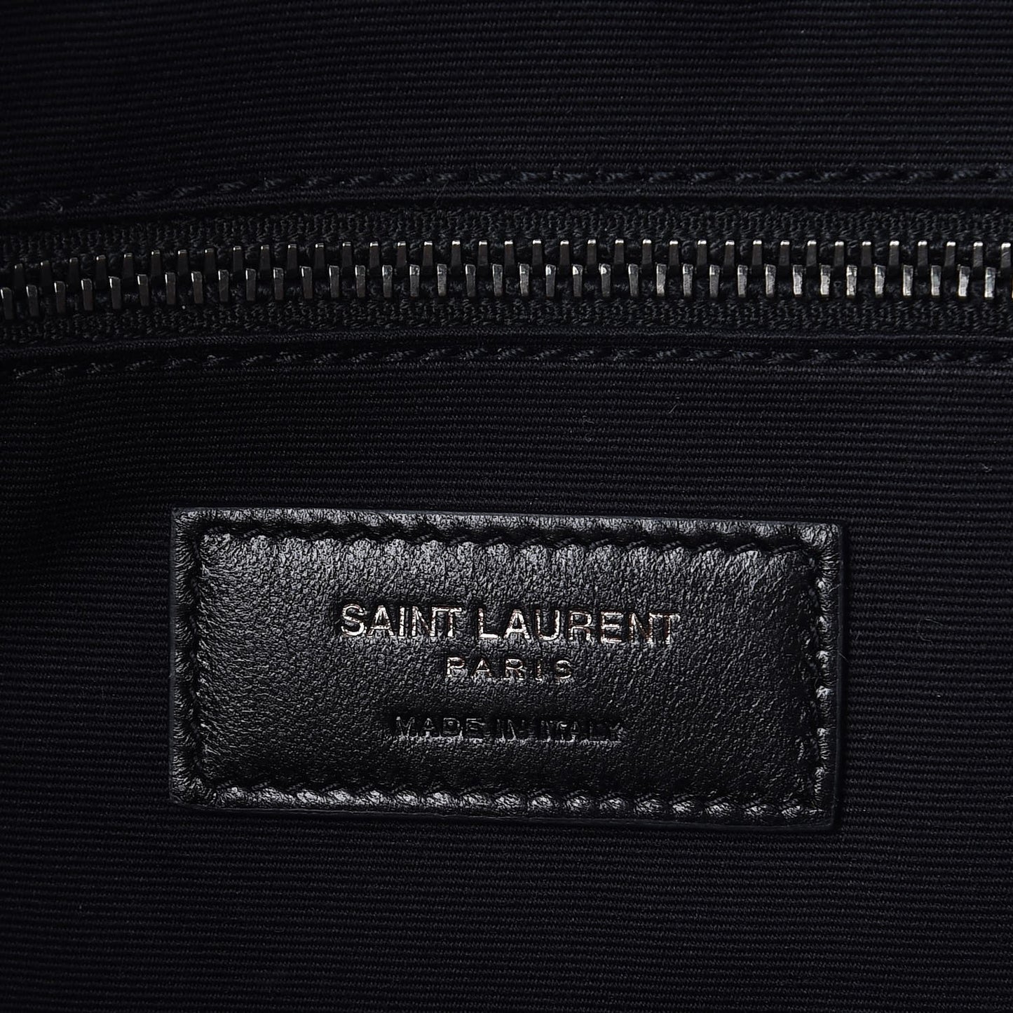 Calfskin Crocodile Embossed Large Convertible ID Bag Black