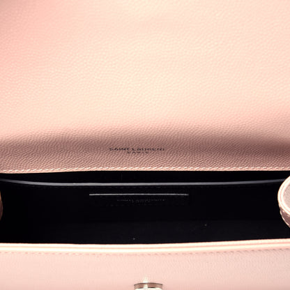 Saint Laurent Grain De Poudre Small Classic Monogram Kate Tassel Satchel Pale Blush 6 of 9