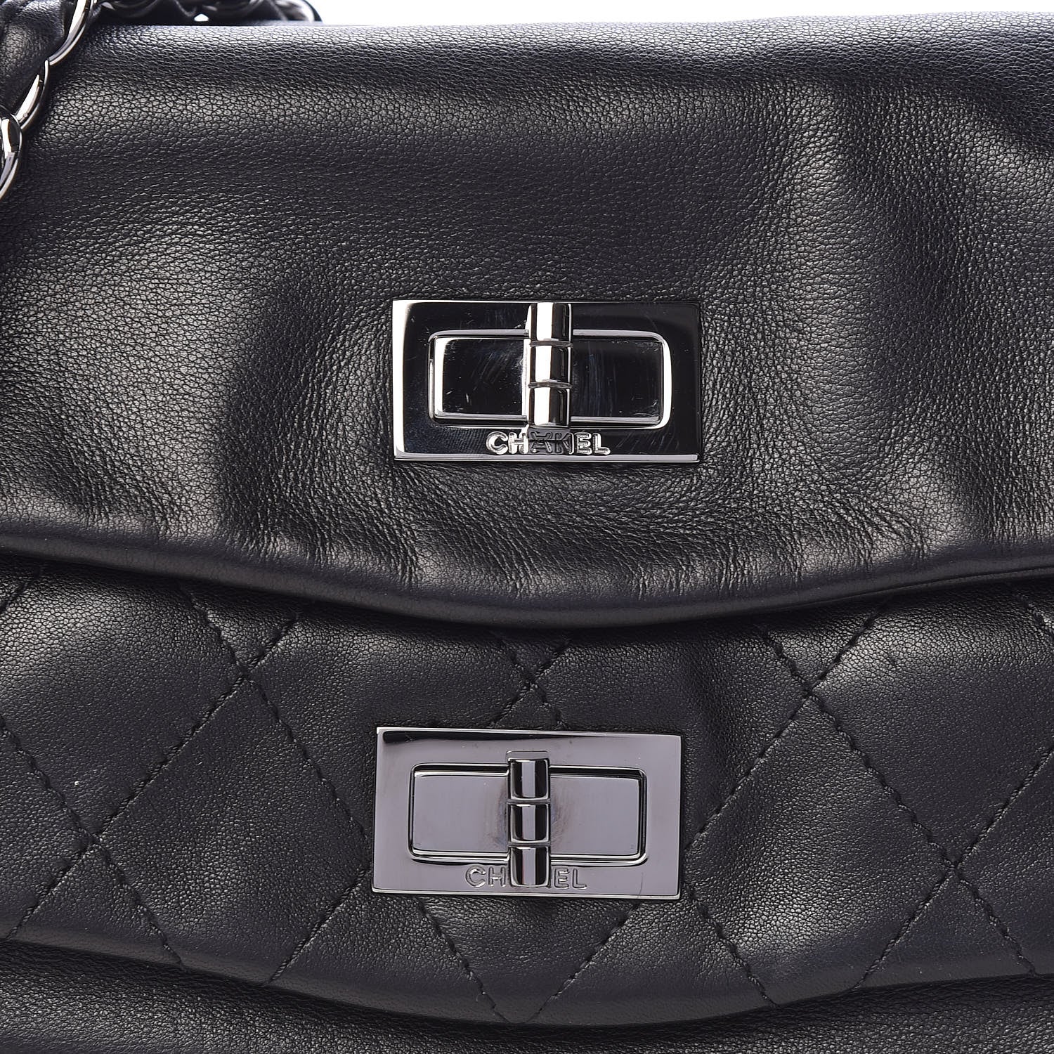 Chanel Lambskin Quilted Large Mademoiselle Double Flap Black 8 of 11