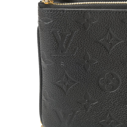 Louis Vuitton Empreinte Double Zip Pochette Black 12 of 14