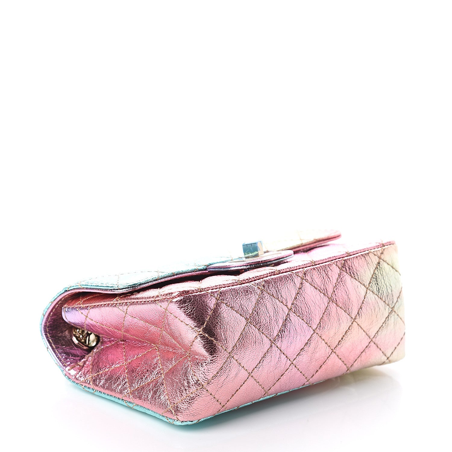 Chanel Metallic Goatskin Quilted Mini 2.55 Reissue Flap Multicolor 3 of 8
