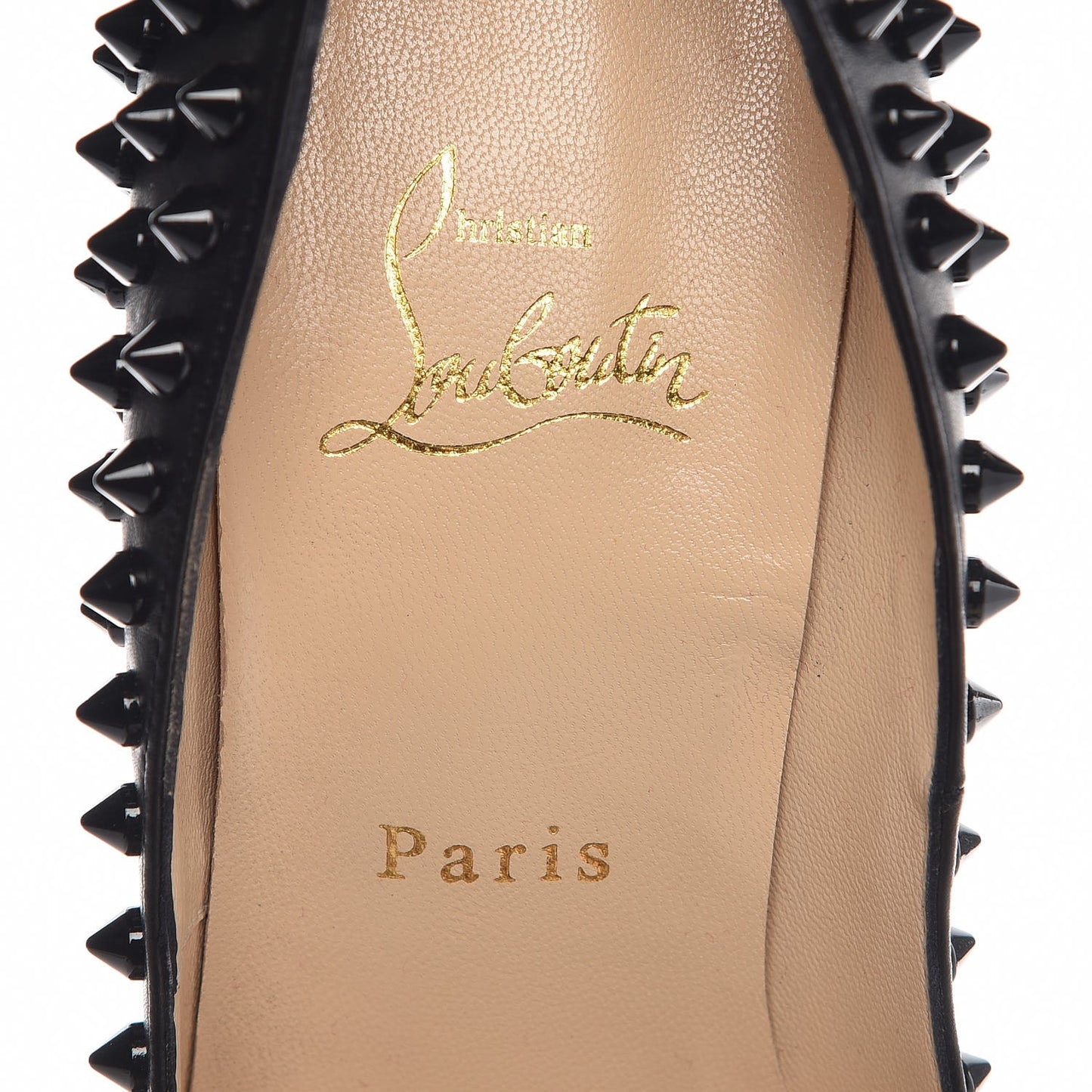 Calfskin Lady Peep Spikes VIP 150 Pumps 39 Black