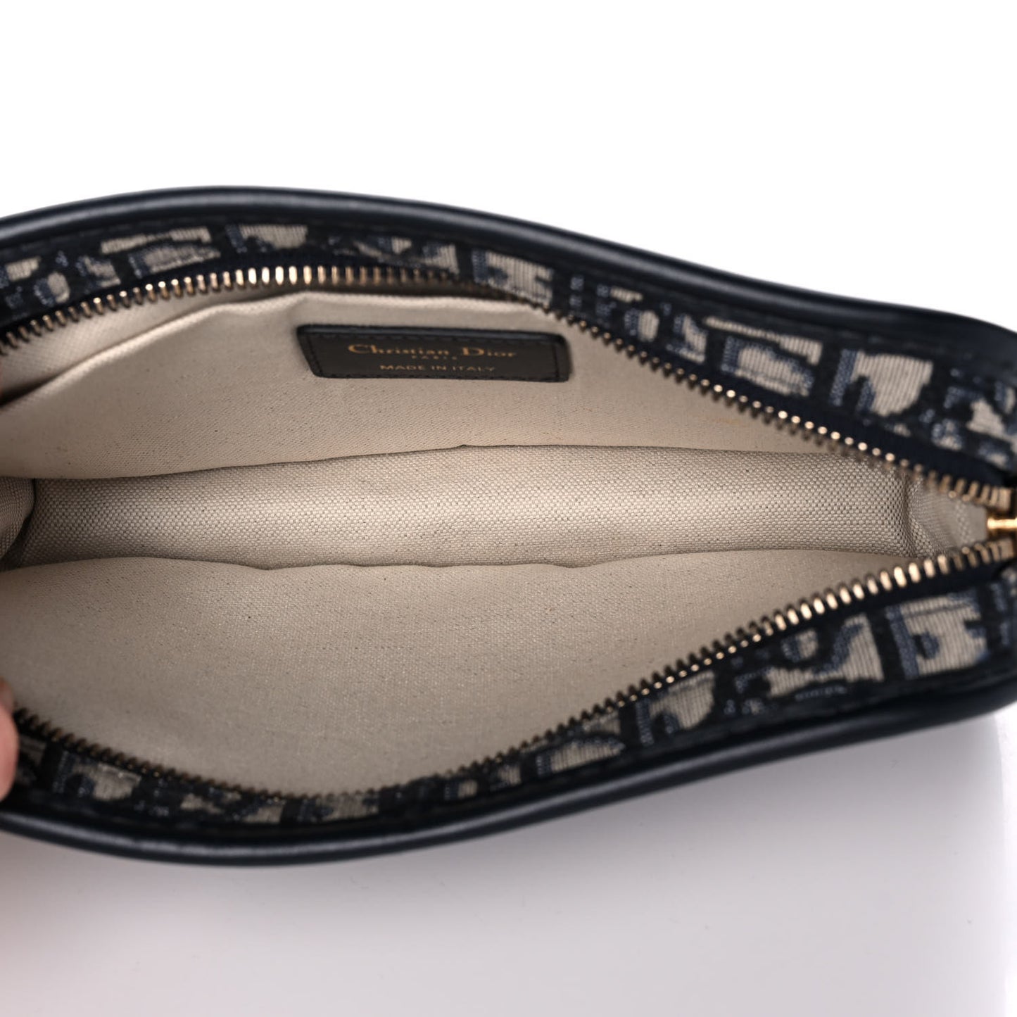 Oblique Diorquake Clutch Blue