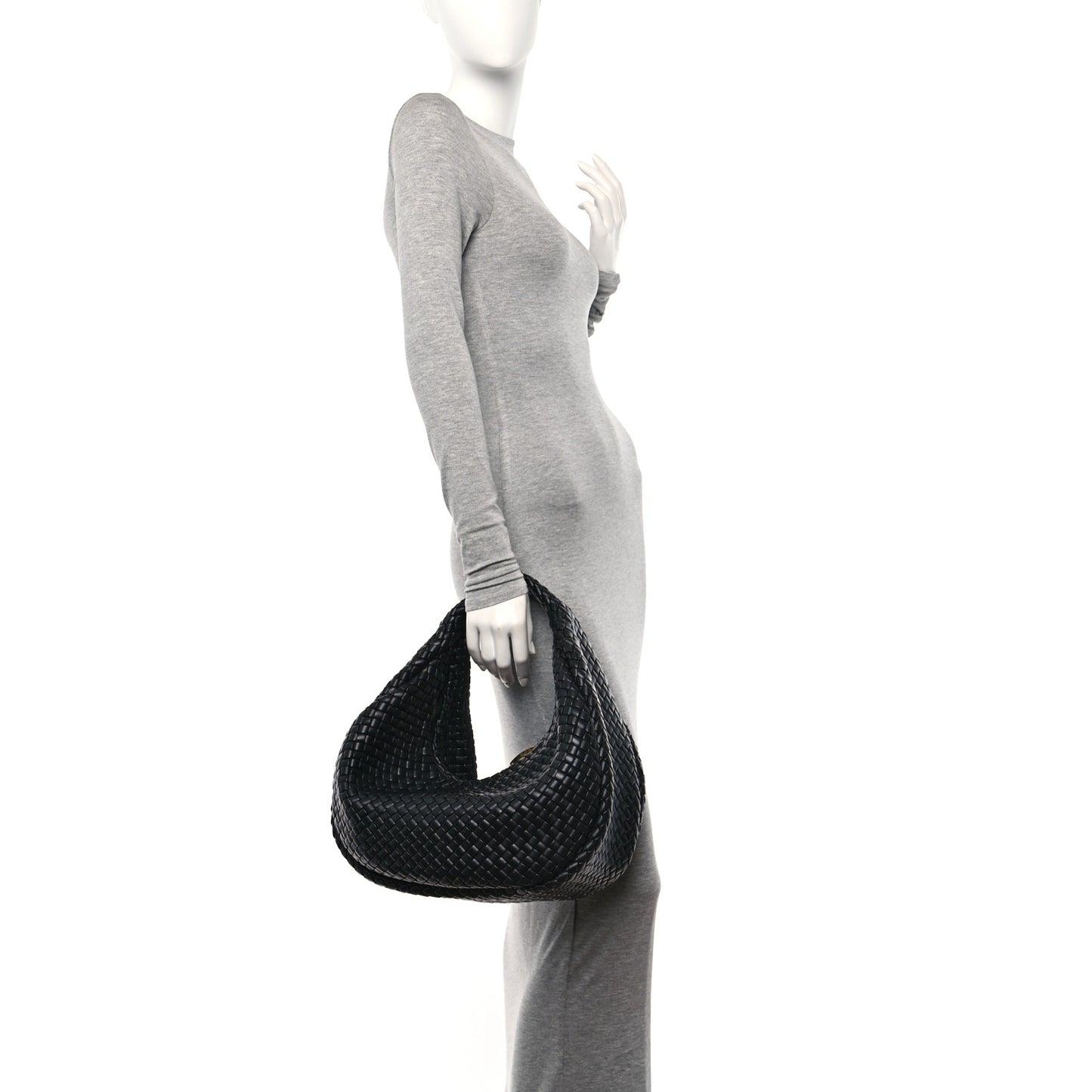 Lambskin Intrecciato Padded Jodie Black