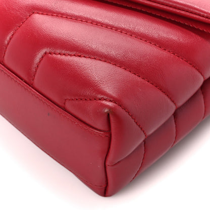 Saint Laurent Calfskin Y Quilted Monogram Toy Loulou Crossbody Bag New Lipstick 11 of 13