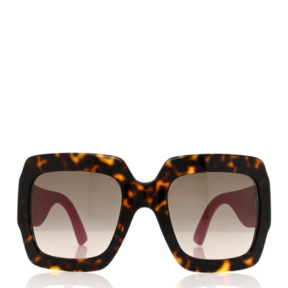 Gucci Square Frame GG0102S Sunglasses Glitter Pink Multi 2 of 7