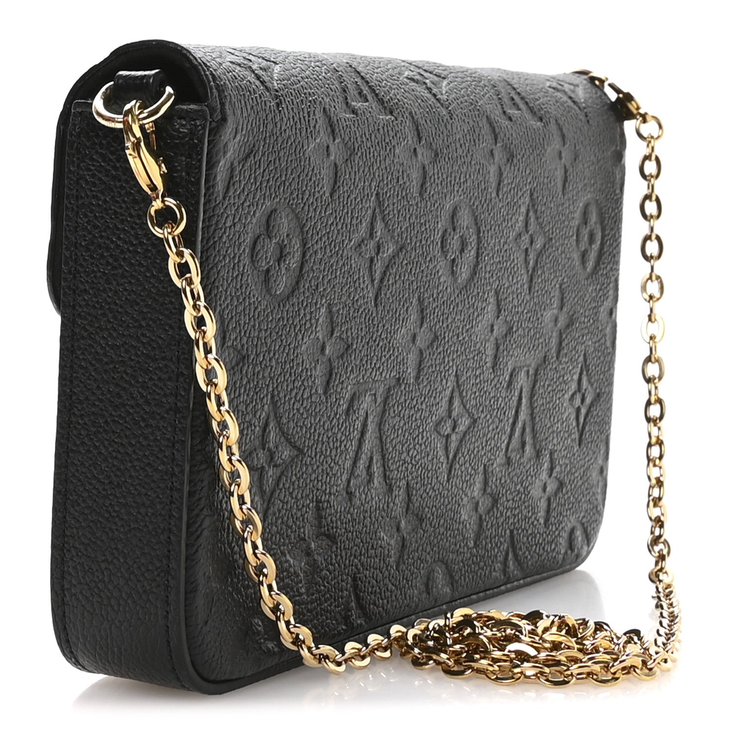 Louis Vuitton Empreinte Pochette Felicie Chain Wallet Black 4 of 11