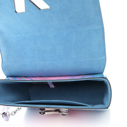 Louis Vuitton Epi Tropical Twist Shoulder Bag MM Blue Rose 4 of 8