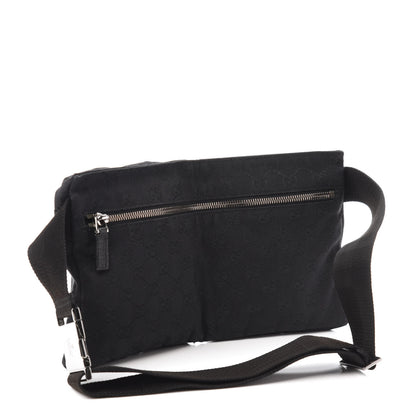 Gucci GG Monogram Double Pocket Belt Bag Black 3 of 10