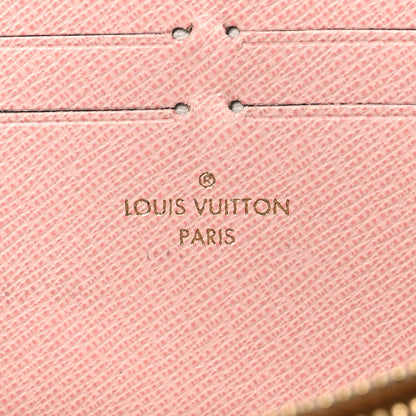 Louis Vuitton Damier Azur Clemence Wallet Rose Ballerine 6 of 7