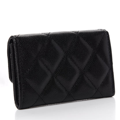 Chanel Caviar Quilted My Everything Flap Card Holder Black 3 of 8