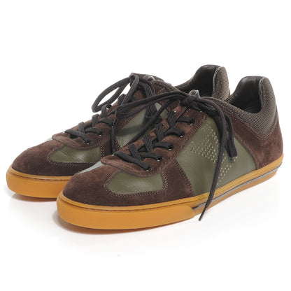 Louis Vuitton Suede Leather Dream On Sneakers 7 Brown Olive 3 of 7