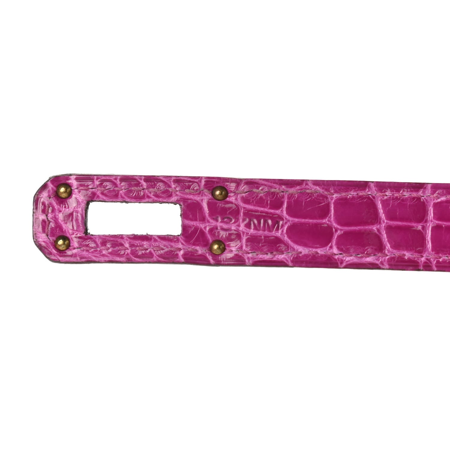 Hermes Shiny Alligator Kelly Longue Wallet Rose Scheherazade 8 of 8