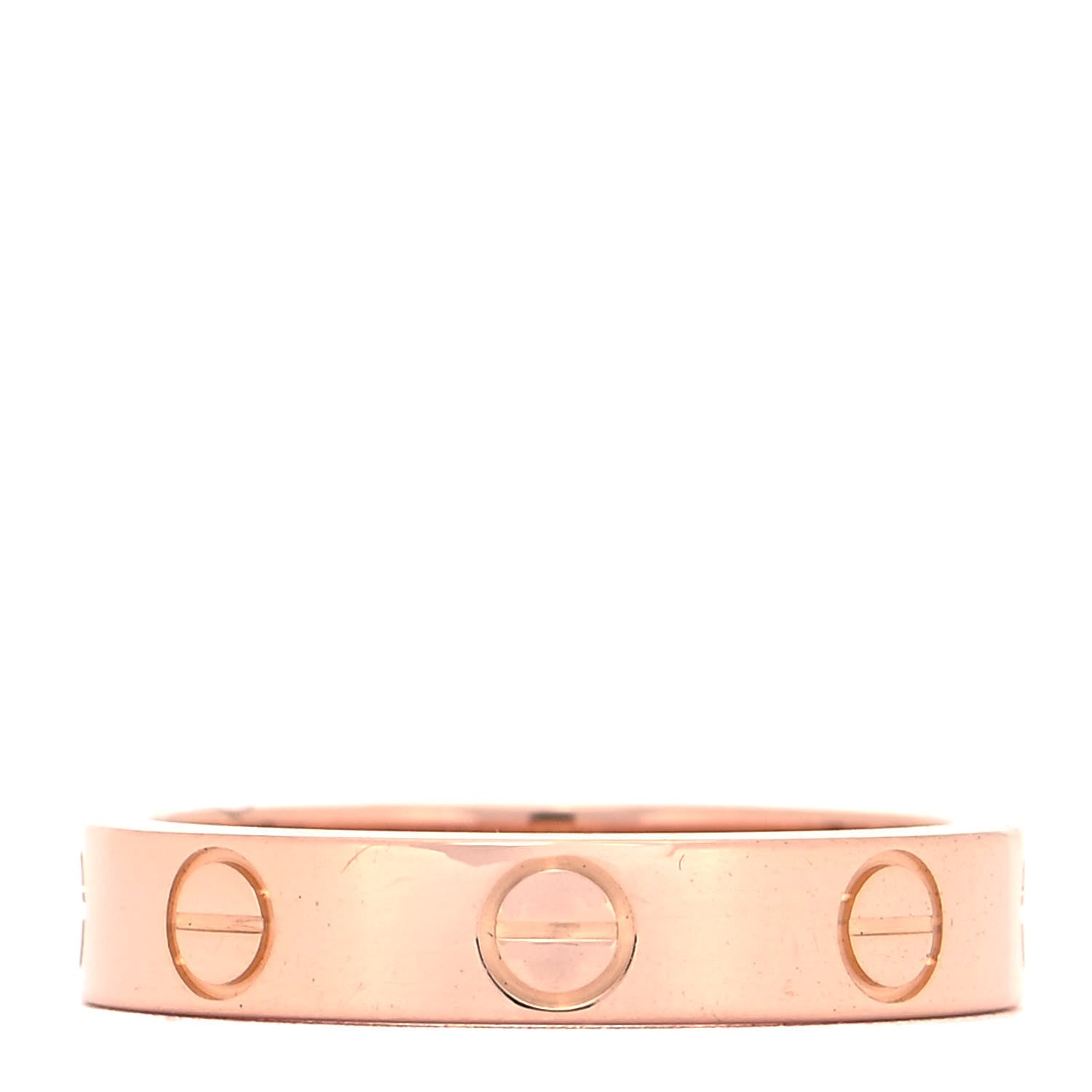 Cartier 18K Pink Gold 3.5mm LOVE Wedding Band Ring 49 4.75 1 of 4