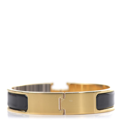 Hermes Enamel Narrow Clic Clac H Bracelet PM Black 3 of 4