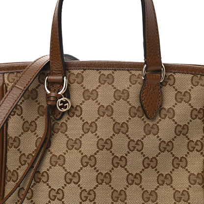 Gucci Monogram Small Bree Tote Beige Tabacco 8 of 10