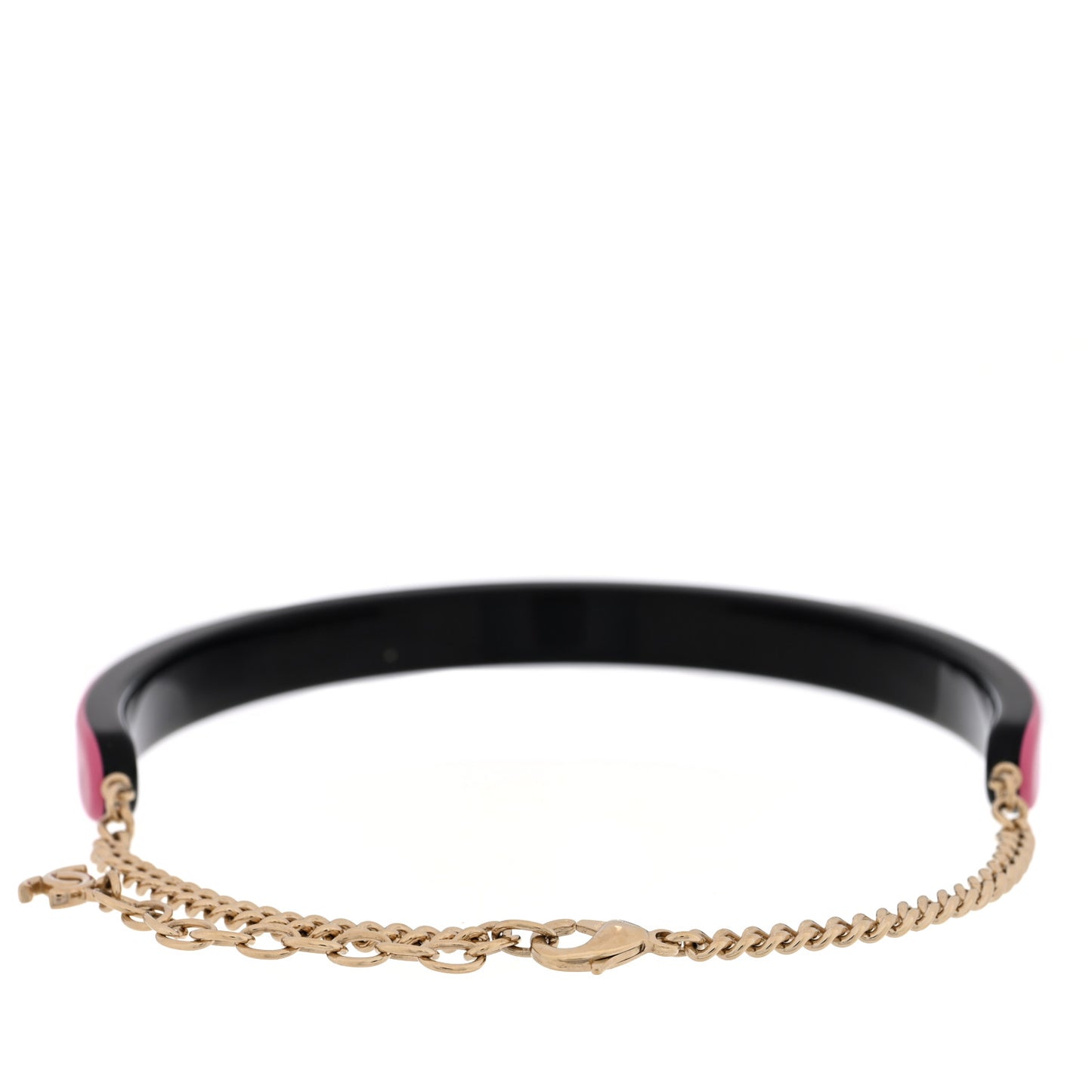 Resin Logo Choker Pink Black