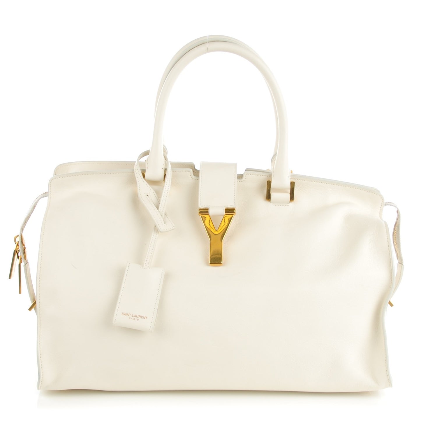 Calfskin Medium Classic Y Cabas Porcellana