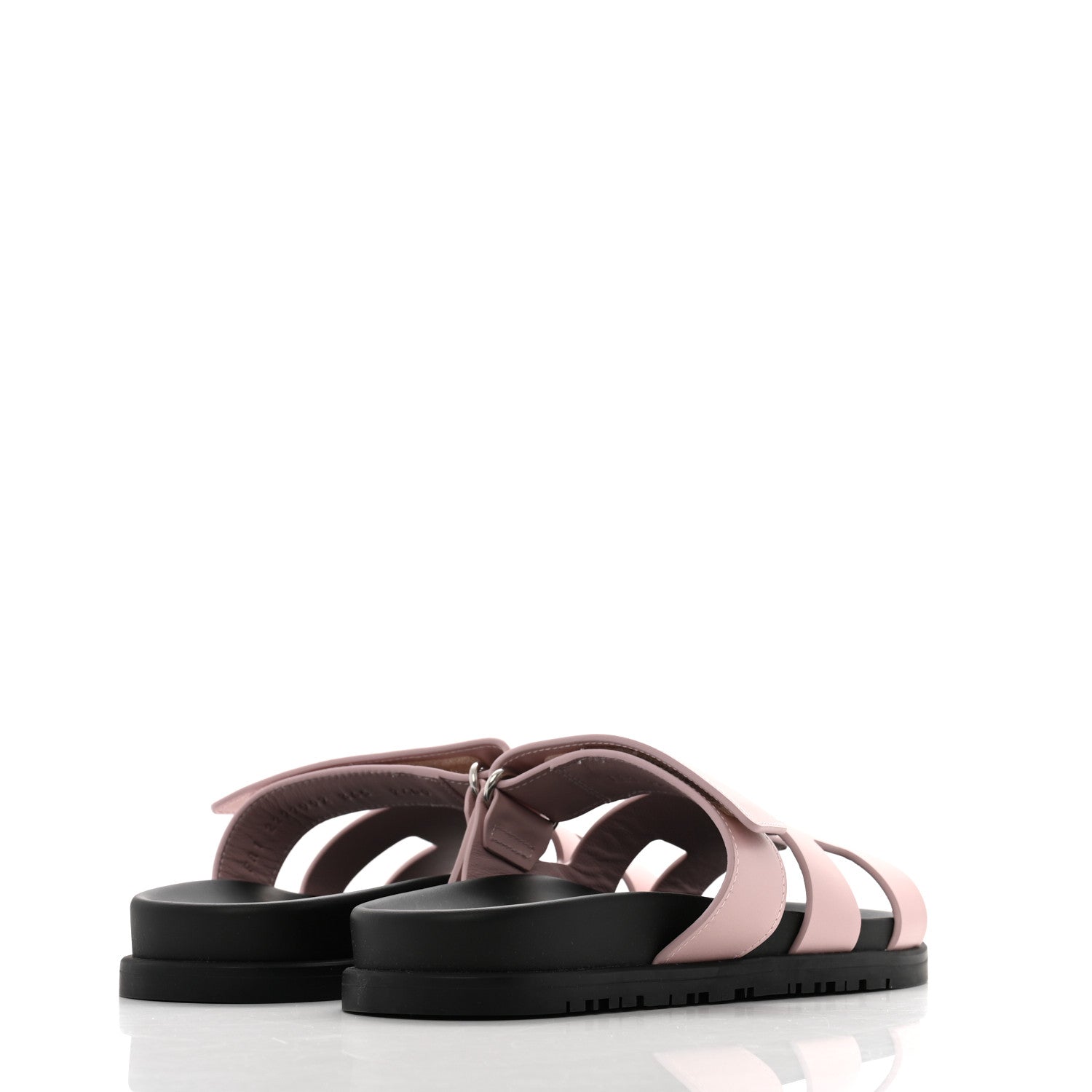 Hermes Calfskin Womens Chypre Sandals 36.5 Rose Cancan 5 of 10