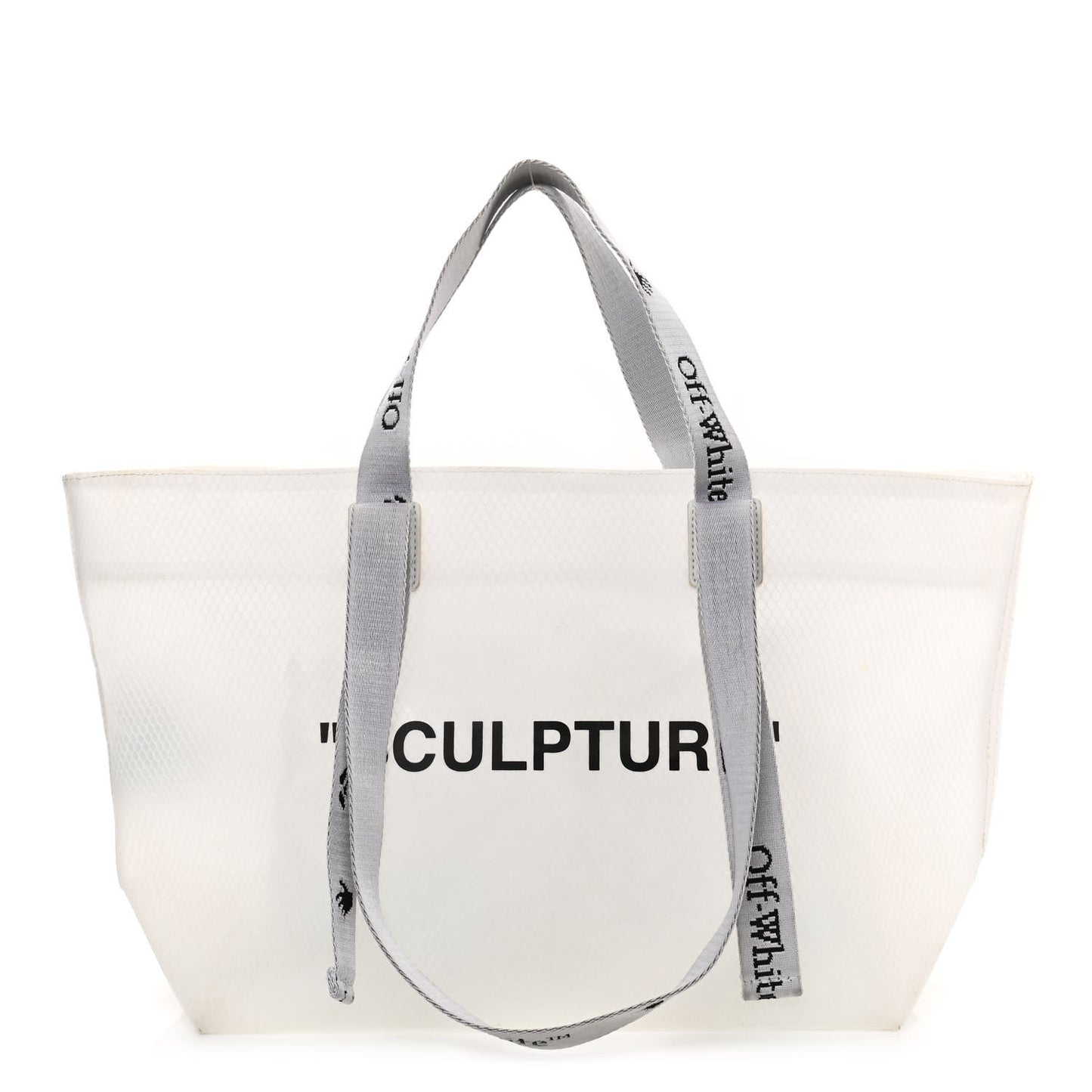 Nylon Sculpture Tote Bag White