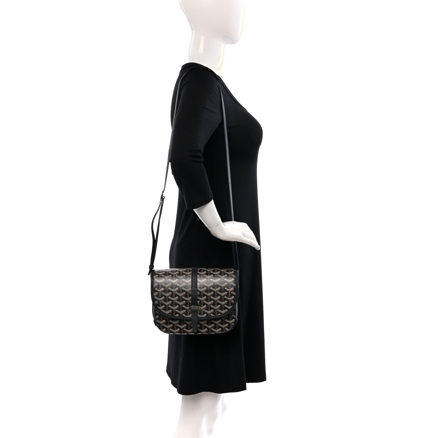 Goyard Goyardine Belvedere II PM Messenger Bag Black 2 of 8