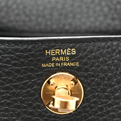 Hermes Taurillon Clemence Mini Lindy 20 Black 6 of 11