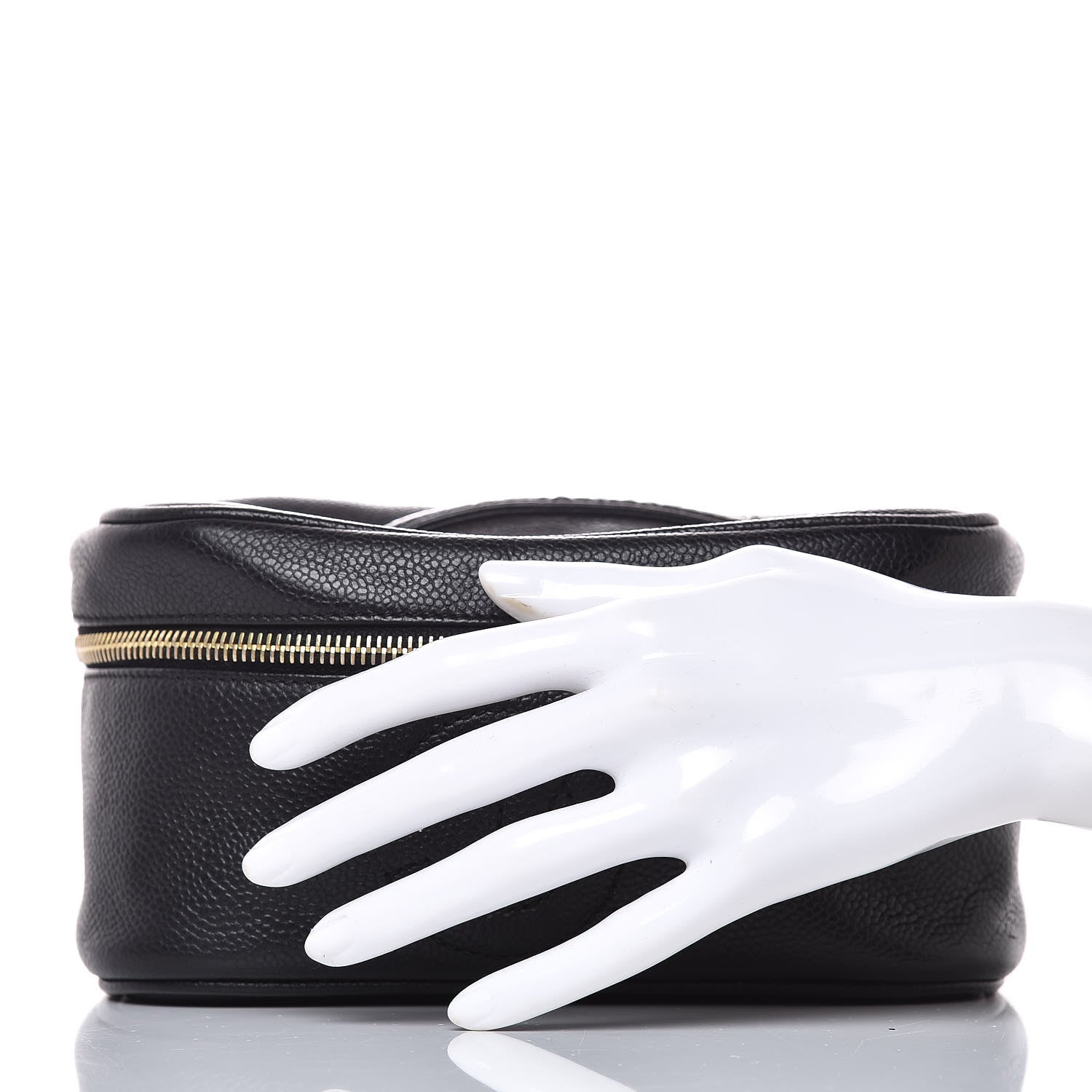 Chanel Caviar Vanity Cosmetic Case Black 2 of 13