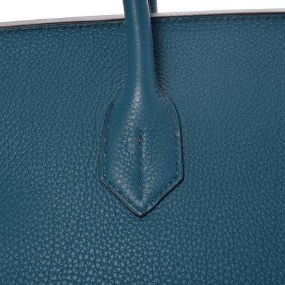Hermes Taurillon Clemence JPG Shoulder Birkin II 42 Cobalt 28 of 32