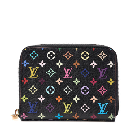 Louis Vuitton Monogram Multicolor Zippy Coin Purse Black Grenade 1 of 5