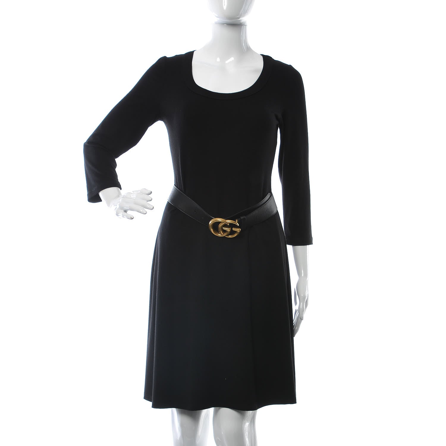 Gucci Calfskin Double G 40mm Belt 75 30 Black 2 of 8
