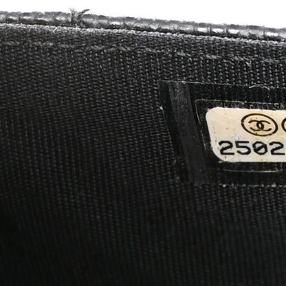 Chanel Caviar Quilted Boy Flap Card Holder Black 8 of 9