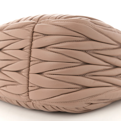 Miu Miu Nappa Matelasse Wander Large Hobo Cammeo 10 of 13