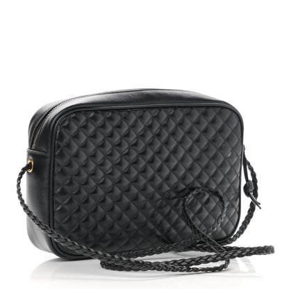 Gucci Calfskin Web Trapuntata Small GG Shoulder Bag Black 3 of 13