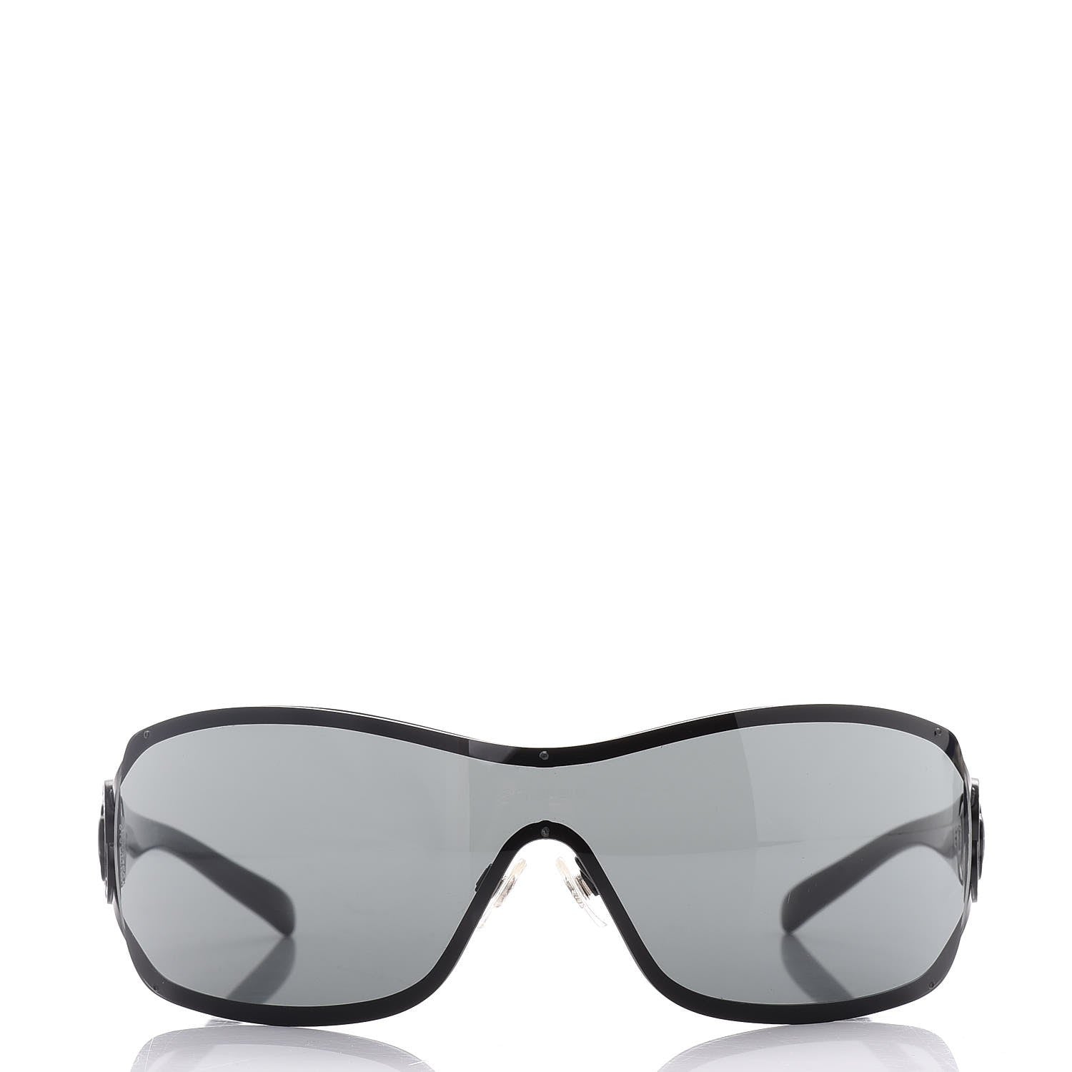 Chanel Swarovski Crystal Camellia CC Sunglasses 4164-B Black 2 of 8