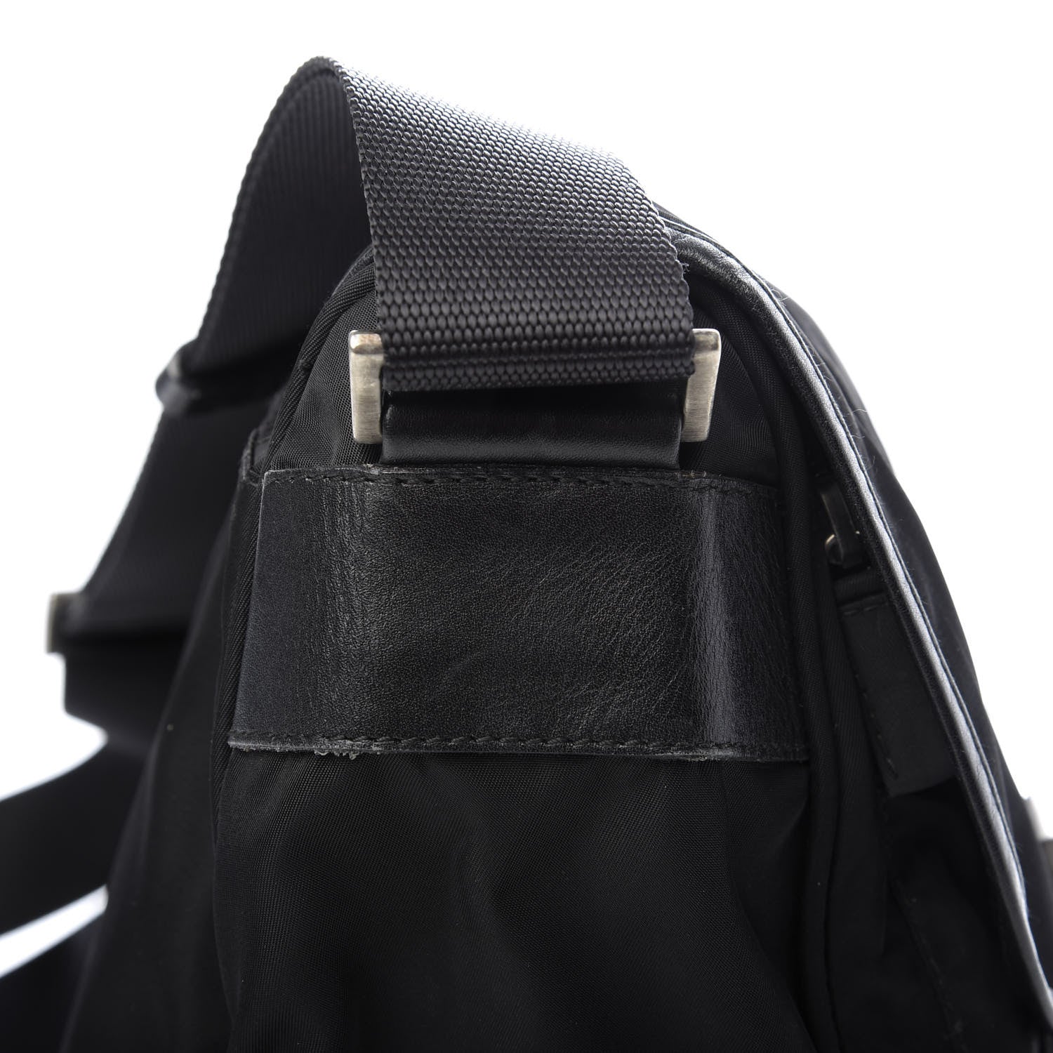 Prada Nylon Vela Messenger Bag Black 11 of 12
