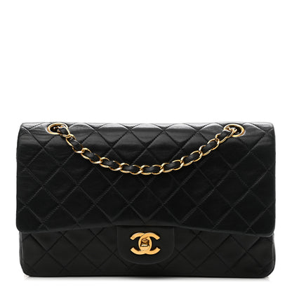 Chanel Lambskin Quilted Medium Double Flap Black 1 of 19