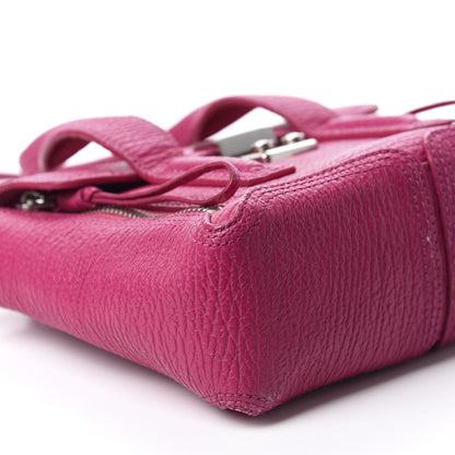 3.1 Phillip Lim 3.1 Textured Calfskin Mini Pashli Satchel Magenta 6 of 10