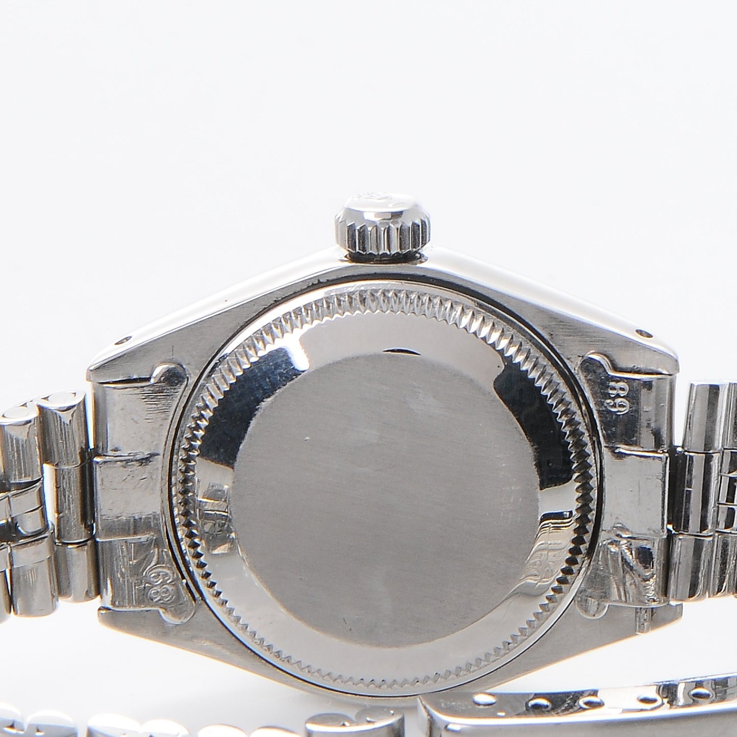 Stainless Steel 18K White Gold 26mm Oyster Perpetual Date Watch Silver 6917