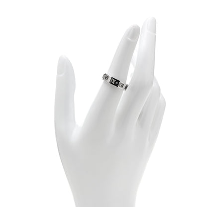 Tiffany 18K White Gold Diamond Wide Atlas Pierced Ring 54 6.75 2 of 5