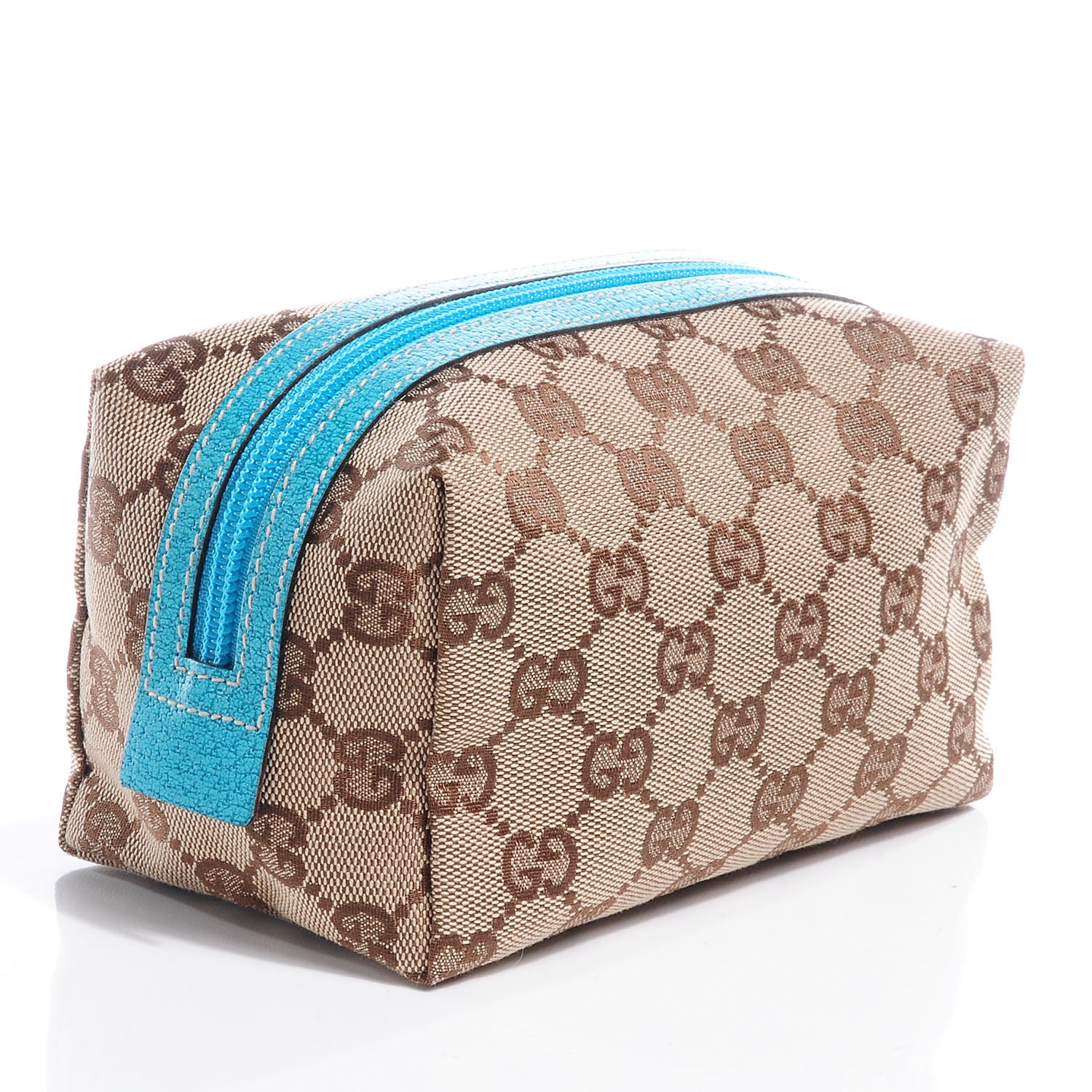 Gucci Monogram GG Cosmetic Case Turquoise 3 of 8
