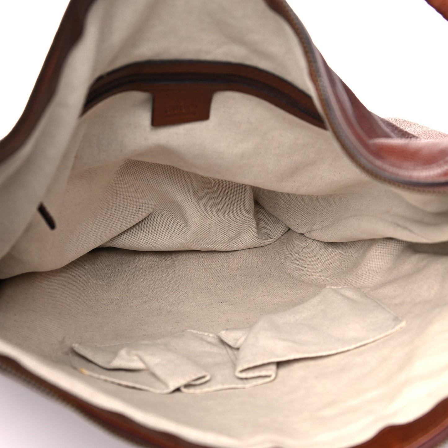 Calfskin Twist Strap Hobo Brown