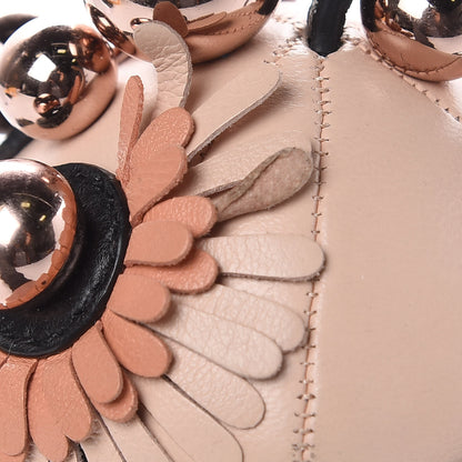 Fendi Shiny Nappa Zucca Pearl Fringe Space Monkey Bag Charm Plaster Albicocca Tobacco 6 of 6