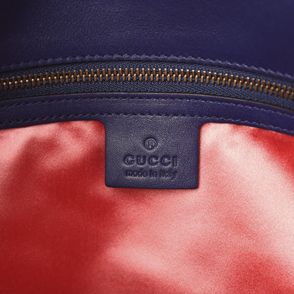 Gucci Velvet Matelasse Medium GG Marmont Shoulder Bag Cobalt Blue 5 of 9