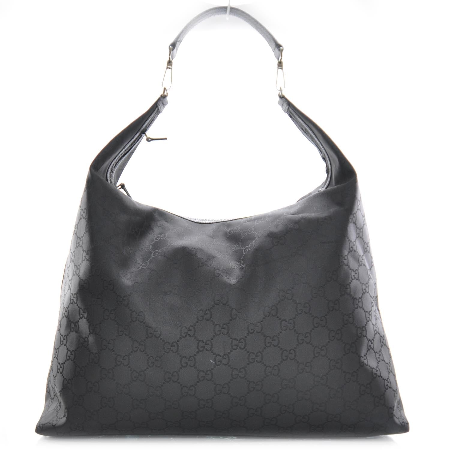 Gucci Nylon Monogram Large Hobo Black 1 of 9