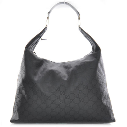 Gucci Nylon Monogram Large Hobo Black 1 of 9