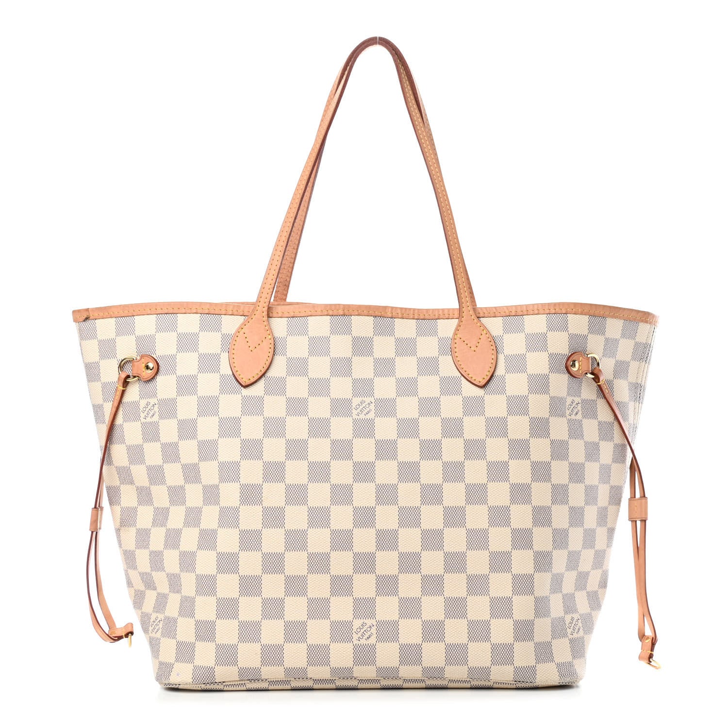Louis Vuitton Damier Azur Neo Neverfull MM Rose Ballerine 1 of 4
