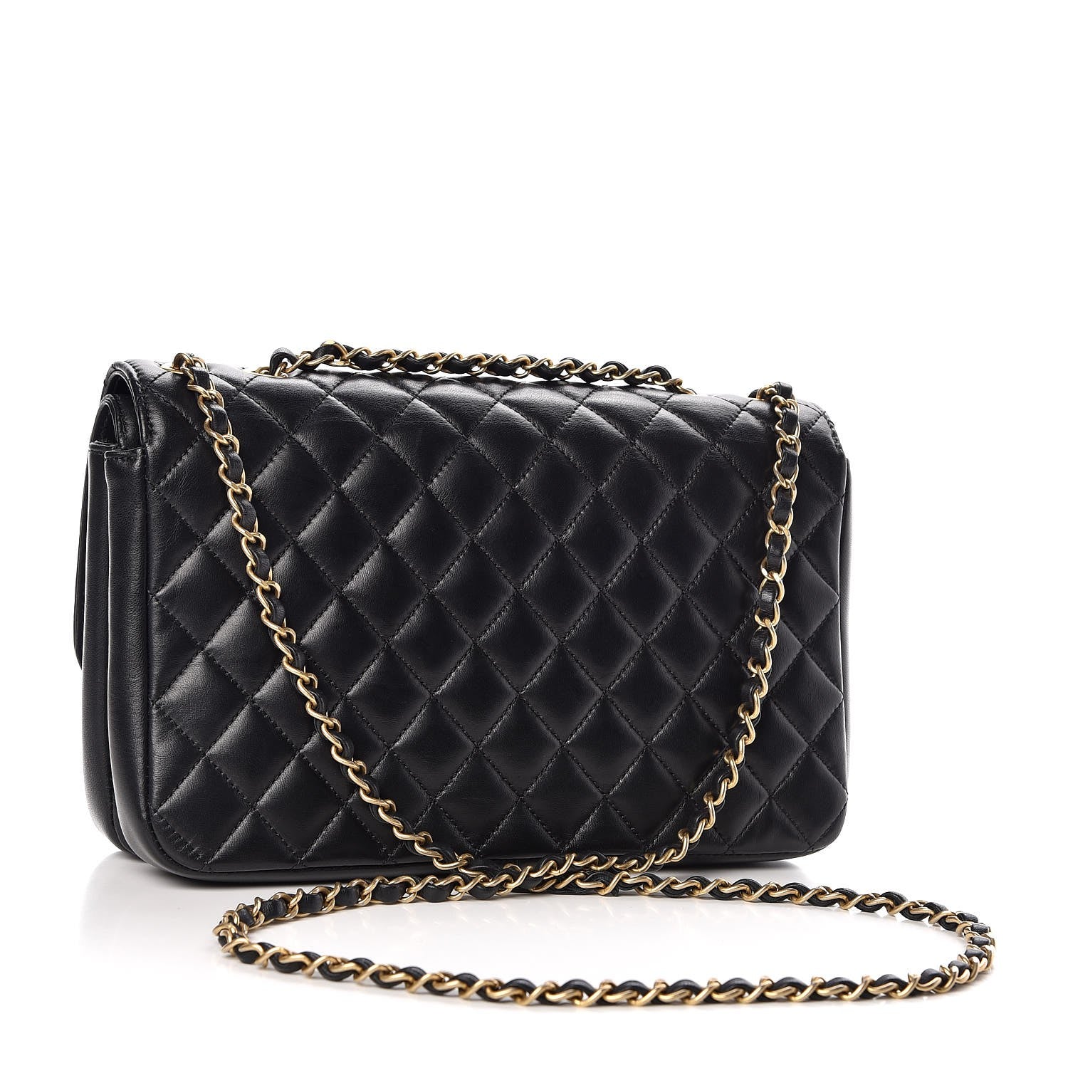 Chanel Lambskin Quilted Large CC Chic Flap Black 4 of 10