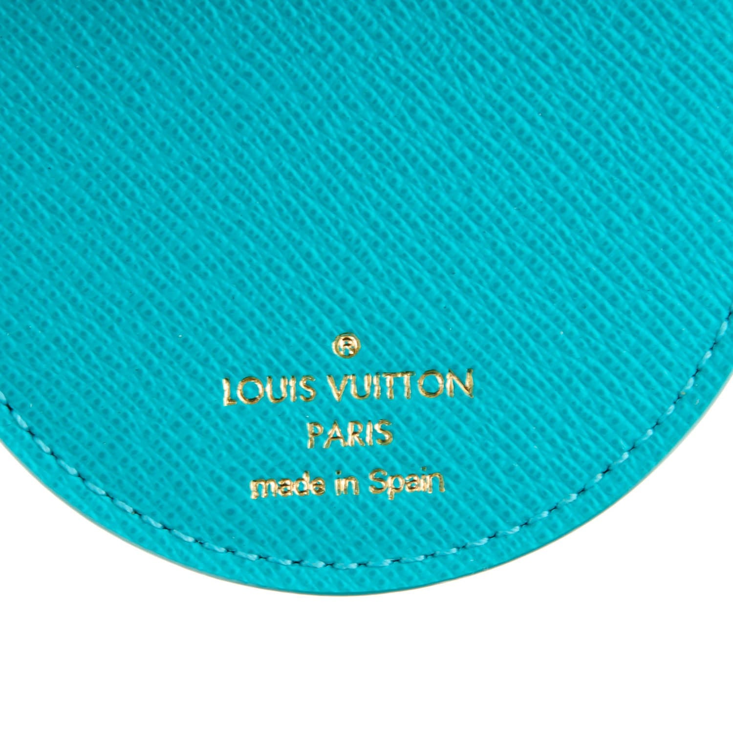 Louis Vuitton Monogram Illustre V Bag Charm Key Ring Turquoise 3 of 5